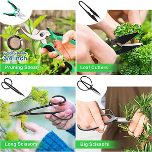 24-Piece Bonsai Tree Tool Kit | Gardening Starter Set | Complete Bonsai Care with Organizer Bag