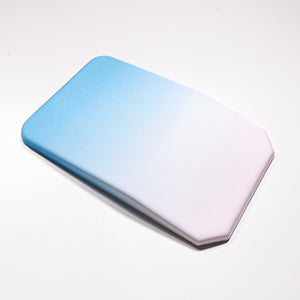 Gradual Blue Ergonomic PU Anti-Slip Mouse Pad with Wrist Support | Rectangular Gradient Desk Mat | Comfortable for Gaming & Office