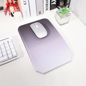 Gradual Blue Ergonomic PU Anti-Slip Mouse Pad with Wrist Support | Rectangular Gradient Desk Mat | Comfortable for Gaming & Office
