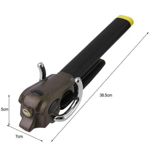 Foldable Steering Wheel Lock | Anti-Theft Device | Vehicle Protection | Includes 2 Keys