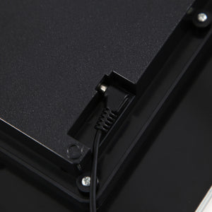 Large LED Digital Clock | 12-Inch | Mirror Finish | Temperature Display | Modern Home Decor