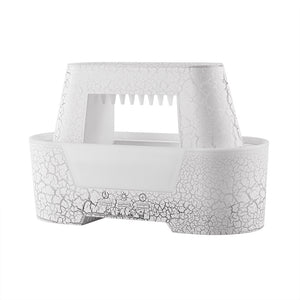 Ultrasonic Aroma Diffuser | 300ml | White | Cracked Light Design | Cool Mist Humidifier