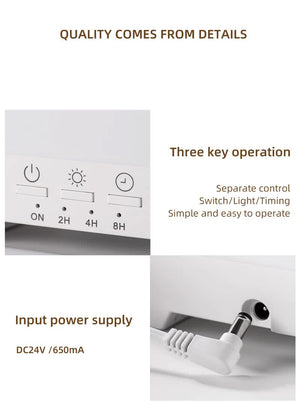 Ultrasonic Aroma Diffuser | 300ml | White | Cracked Light Design | Cool Mist Humidifier