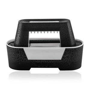 Ultrasonic Aroma Diffuser | 300ml | Black | Cracked Light Design | Cool Mist Humidifier