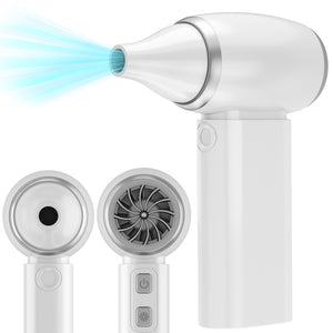 Turbo Blower Fan | Portable | 130,000 RPM | 5000mAh Battery | Mini Handheld | White