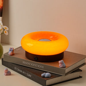 Orange Donut Table Lamp | Rechargeable Touch Control LED