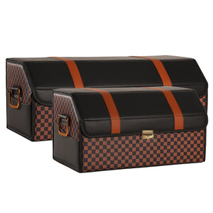 Medium Sporty & Stylish Foldable Car Trunk Storage Box | Large Capacity | Insertable Rear Organizer