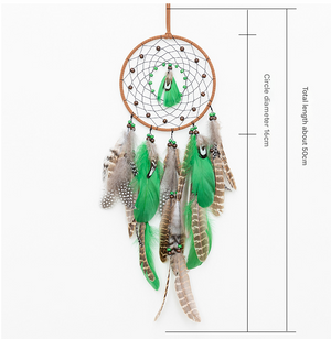 Rounded Boho Forest Dreamcatcher Wind Chime Pendant | INS Style Moonlit Serenity Decor