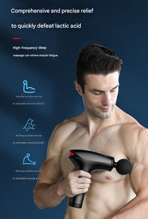 Red Fitness Muscle Relief Gun | Mini | Cold Pack | LED Display