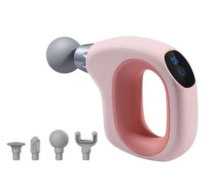 Mini Fascia Gun | Pink | 12-Speed Muscle Massager | Quiet & Portable | ABS+TRP Material