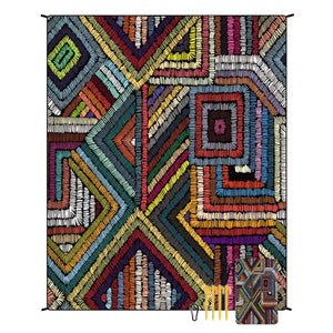 Colorful Quick Dry Beach Mat | Sand Proof Waterproof Outdoor Picnic Blanket | Compact & Lightweight