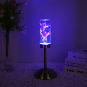 Lily Eternal Flower Acrylic Table Lamp | Color-Changing LED | USB Rechargeable | Touch Control