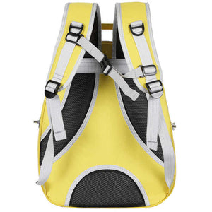 Grey PVC Pet Carrier Backpack | Stylish Transparent Design | Large Capacity | Multi-Use for Birds & Cats | Includes Wooden Stick