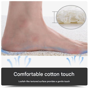 Colorful Wavy Lines Pattern PVC Non-Slip Bath Mat | Shower Drain Hole Design | Soft & Quick-Dry | 45x75cm