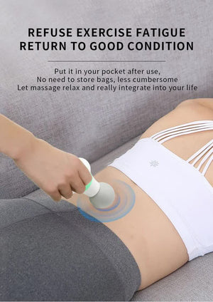 2 Pcs Pink Mini Massage Gun | 6-Speed Muscle Relaxer | USB Rechargeable | Portable Fascia Massager for Home Use