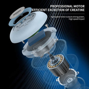 2 Pcs Grey And Green Mini Massage Gun | 6-Speed Muscle Relaxer | USB Rechargeable | Portable Fascia Massager for Home Use