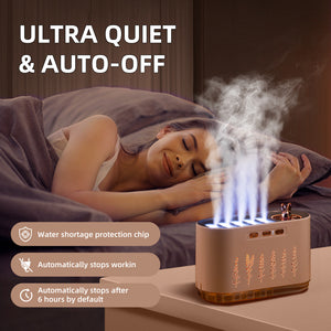 White Dynamic Color Changing Humidifier | Sound Control & Auto Shut-off