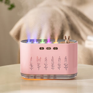 Pink Dynamic Color Changing Humidifier | Sound Control & Auto Shut-off