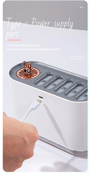 Pink Dynamic Color Changing Humidifier | Sound Control & Auto Shut-off