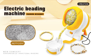 Pink Automatic Bead Loader | Electric DIY Jewelry Making Kit | Includes Accessories