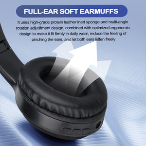 Black Over-Ear Wireless Headphones | Immersive Sound | 360º Surround Sound