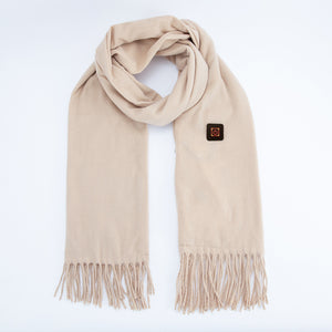 Khaki Heated Scarf | Electric Warming Scarf | Winter Outdoor Essential (Without Power Bank)