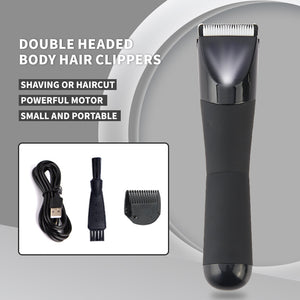 Black Electric Shaver for Women | Painless Hair Remover with USB Charging