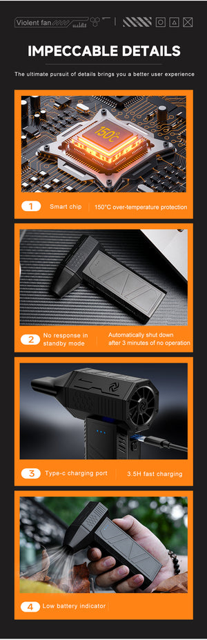 Portable Air Blower | Multi-Use | Computer | Car | Outdoor Inflatables