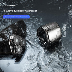 Black Mini Electric Shaver for Men | Portable & Rechargeable Razor for Travel