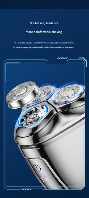 Black Mini Electric Shaver for Men | Portable & Rechargeable Razor for Travel