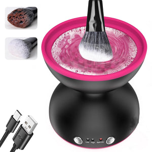 Black Electric Makeup Brush Cleaner | Fast & Deep Cleaning | USB Powered