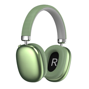 Green Wireless Over-Ear Headphones | Bluetooth 5.3 | Knob Control