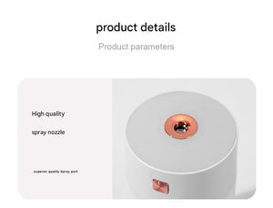 USB Air Humidifier | 300ml | Grey | Quiet Mini Humidifier for Office or Car