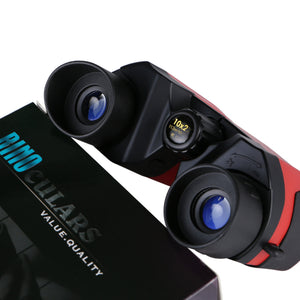 Pink Matte Finish 10x22 Kids Binoculars | Multi-Color Compact High-Definition Telescope | Outdoor Adventures & Concerts