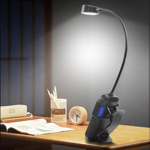 LED Sensor Clip-On Book Light | USB Rechargeable | Multifunctional Work Light for Night Fishing & Reading