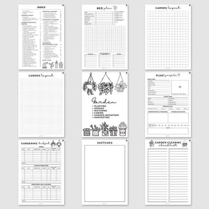 Gardening Journal Set 2-Pack | 28.5x21cm Plant Care Tracker | Watering Schedule & Logbook