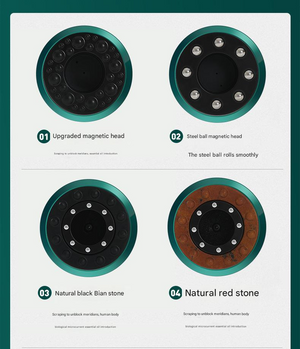 Electric Cupping & Gua Sha Massager | Green | 6-Level | LED Display | Magnetic Therapy | Rechargeable