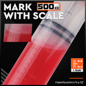 500cc Fluid Extraction & Fill Pump Syringe | Manual | Automotive & Marine Fluids