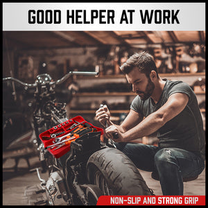 Silicone Tool Organiser Trays | Set of 2 | Flexible Non-Slip | Magnetic Parts Holder