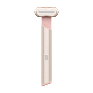 Eye Massager Pen | Rose Gold | Red & Blue Light Therapy | Heated Vibration Wand