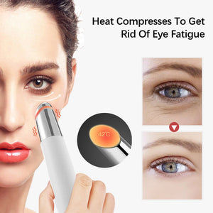 Rechargeable Eye Care Pen | With Sterilising Base | 3-Colour Light | Heat & Vibration