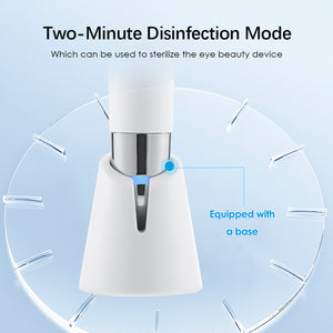 Rechargeable Eye Care Pen | With Sterilising Base | 3-Colour Light | Heat & Vibration