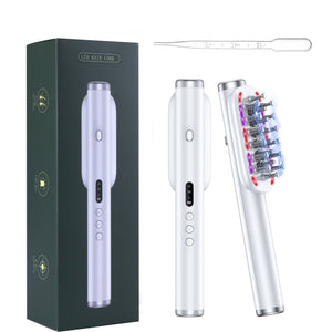 Scalp Massager Comb | White | LED Therapy | Vibration | Oil Infuser | Hair Growth