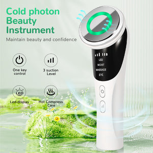 LED Facial Massager | Cold Photon | EMS | Hot Compress | Skin Rejuvenation Wand