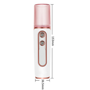 Nano Facial Mister | White | Dual Nozzle | USB Rechargeable | Hydrating Spray
