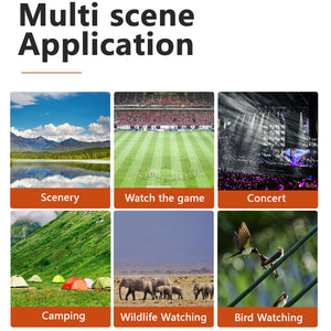 Camera Binoculars | HD Digital | 8X Zoom | LCD Screen | Starlight Night Vision | Silver & Black