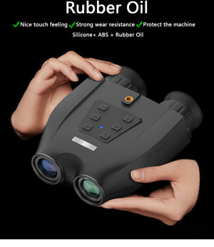 Professional Night Vision Binoculars | HD Digital | 6X Optical Zoom | 2.5K Video & 48MP Photos | Green
