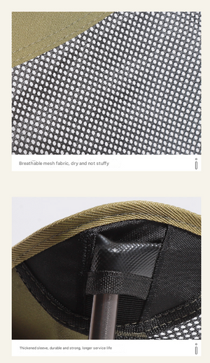 Folding Camping Chair | Portable & Lightweight | High-Back Aluminium Frame | Oxford Fabric | Side Pocket | Black