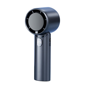 Mini Bladeless Handheld Fan | Blue | USB Rechargeable | Quiet Portable Desk Fan