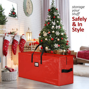 Christmas Tree Storage Bag | 165x38x76cm | Red | Dustproof & Durable
